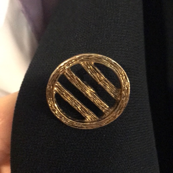 31” Madrigano button front navy blazer fully lined - Picture 5 of 5